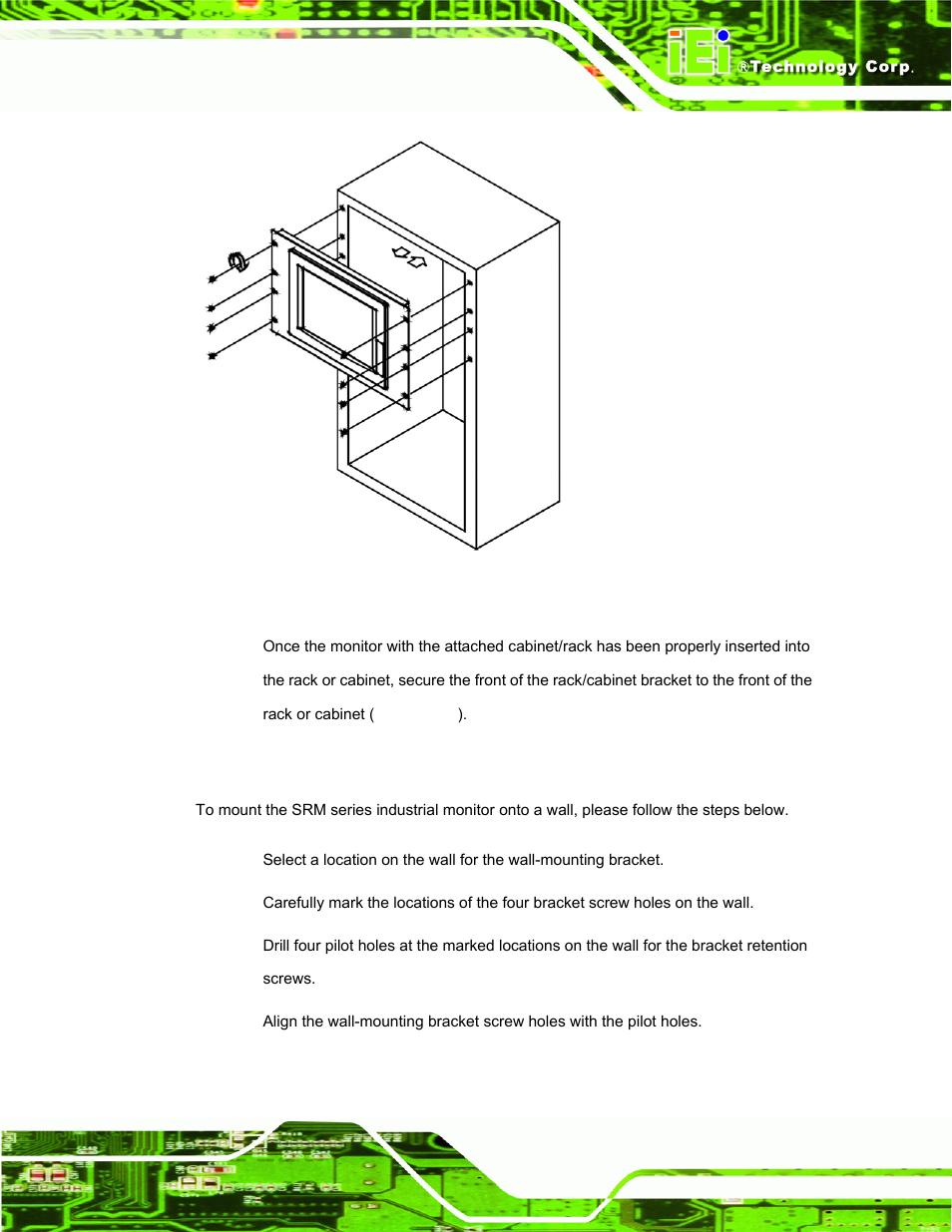 3 wall mounting, Figure 5-10: install into a cabinet/rack, Net ( figure | IEI Integration SRM_121_150 v3.00 User Manual | Page 55 / 106
