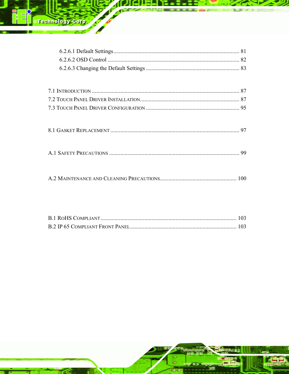 IEI Integration SRM_121_150 v1.11 User Manual | Page 10 / 120