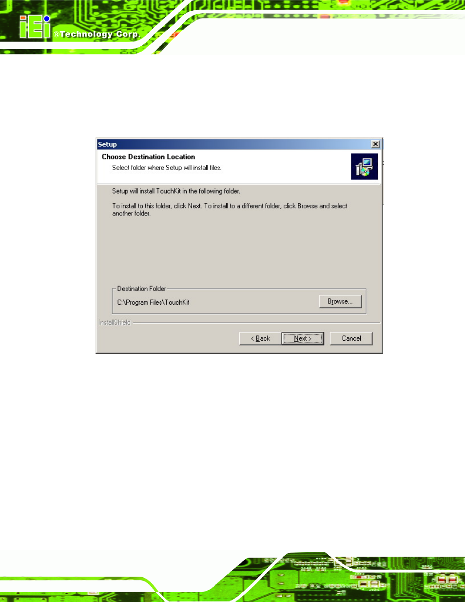 Figure 7-7: controller installation directory | IEI Integration SRM_121_150 v1.11 User Manual | Page 106 / 120