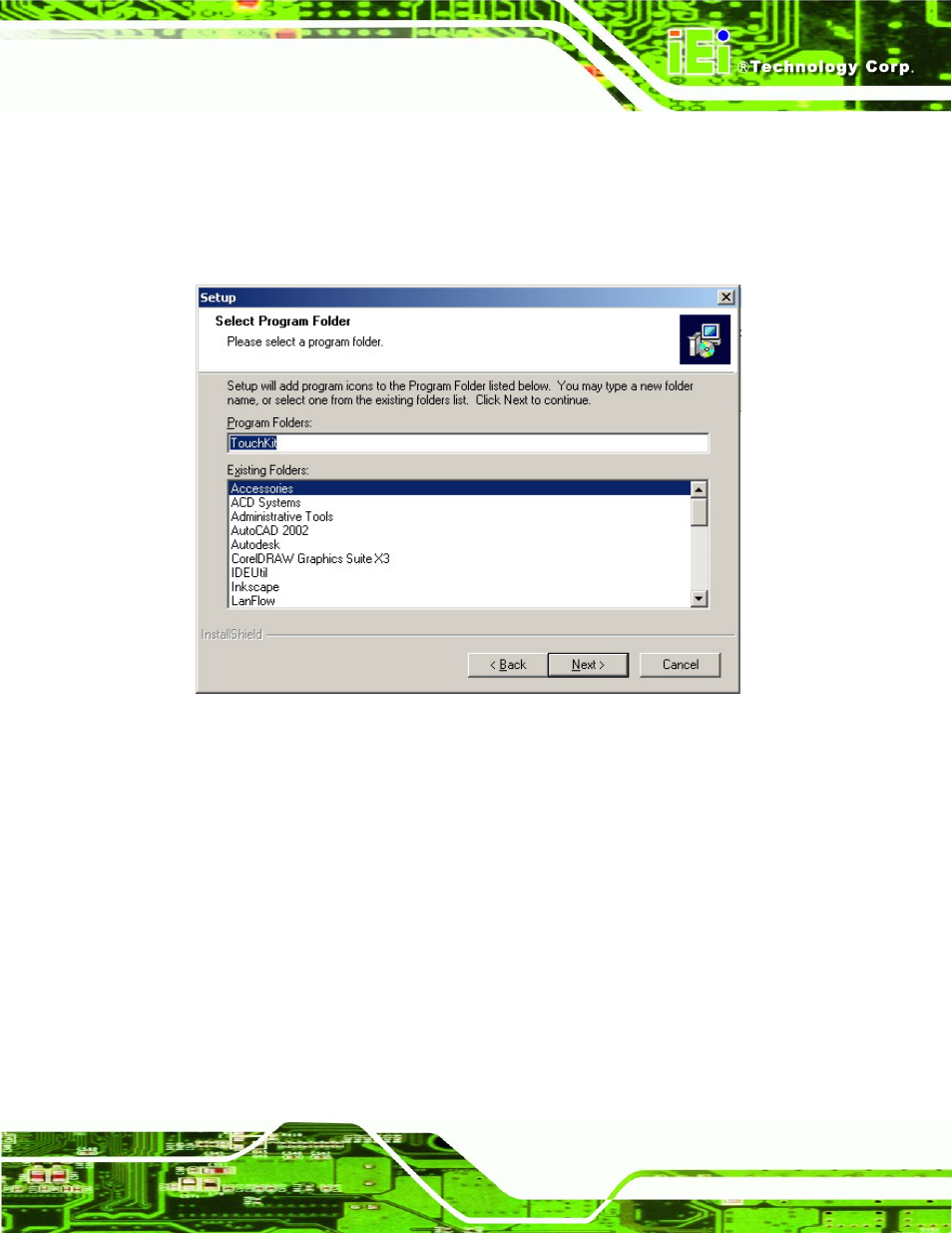 Figure 7-8: program icon directory | IEI Integration SRM_121_150 v1.11 User Manual | Page 107 / 120