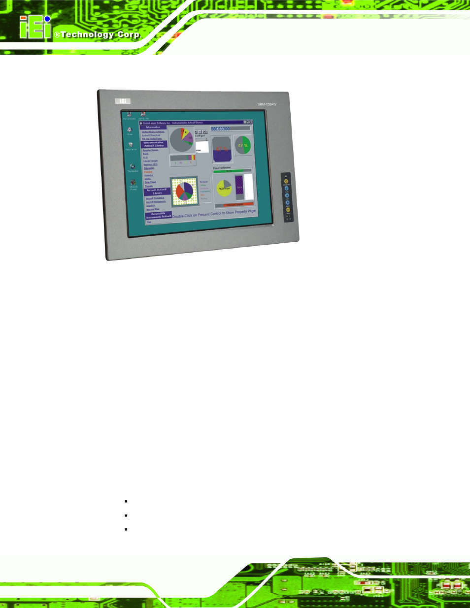 1 srm-121/srm-150 lcd monitor overview, 1 standard features, 1 srm-121/srm-150 lcd m | Onitor, Verview, Figure 1-1: srm-121/srm-150 lcd monitor | IEI Integration SRM_121_150 v1.11 User Manual | Page 16 / 120