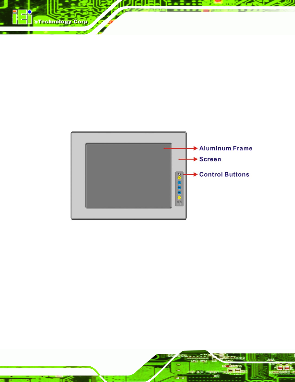 1 introduction, 2 front panel, Ntroduction | Ront, Anel, Figure 2-1: front panel | IEI Integration SRM_121_150 v1.11 User Manual | Page 28 / 120