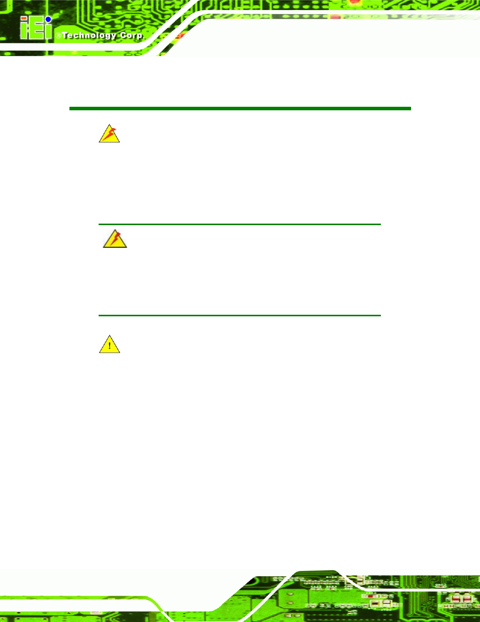 Manual conventions | IEI Integration SRM_121_150 v1.11 User Manual | Page 4 / 120