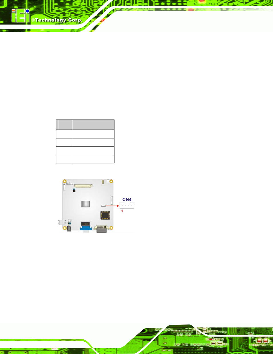 2 debug port connector, Figure 4-4: debug port connector location, Table 4-5: debug port connector pinouts | IEI Integration SRM_121_150 v1.11 User Manual | Page 52 / 120