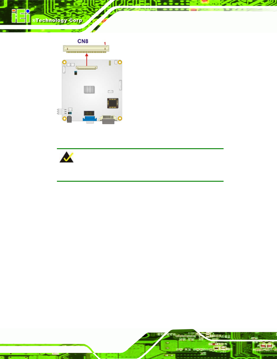 Figure 4-7: lvds output connector location | IEI Integration SRM_121_150 v1.11 User Manual | Page 56 / 120