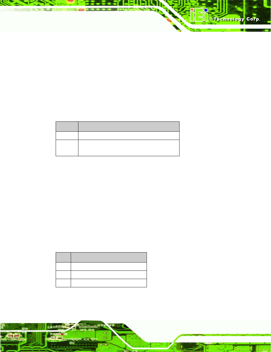 1 lcd panel power input jumper, 2 lcd panel voltage select jumper, Table 4-14: lcd panel power input jumper settings | IEI Integration SRM_121_150 v1.11 User Manual | Page 61 / 120