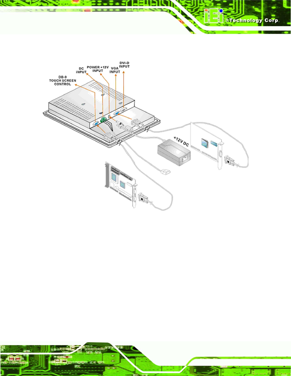 1 rear panel connectors overview, 2 vga connector, Figure 5-1: monitor rear panel connections | IEI Integration SRM_121_150 v1.11 User Manual | Page 71 / 120