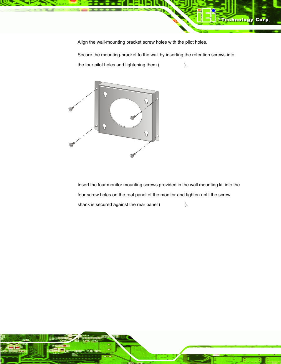 Figure 4-12: wall-mounting bracket | IEI Integration TDM_Series v2.01 User Manual | Page 55 / 79