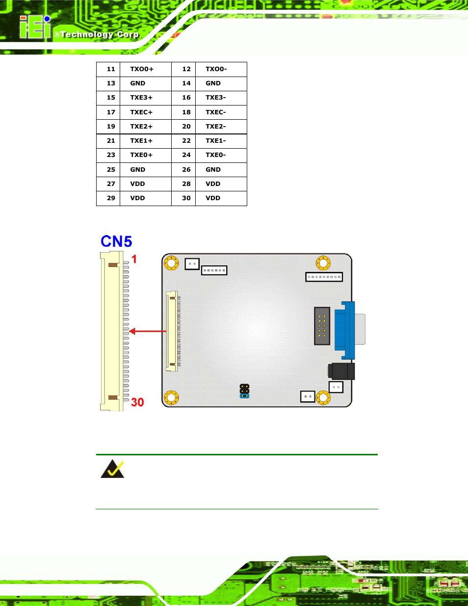 Figure 4-20: lvds output connector location, Table 4-25: lvds output connector pinouts, Dm series industrial monitor page 100 | IEI Integration DM_Series v1.14 User Manual | Page 100 / 198