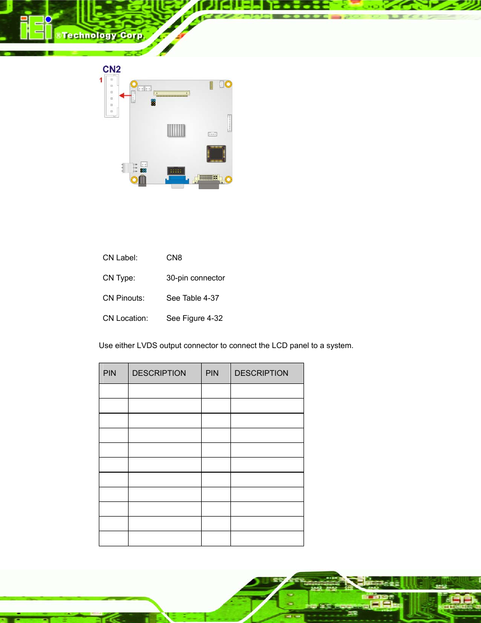 11 lvds output connector, Figure 4-31: backlight inverter connector location, Dm series industrial monitor page 114 | IEI Integration DM_Series v1.14 User Manual | Page 114 / 198