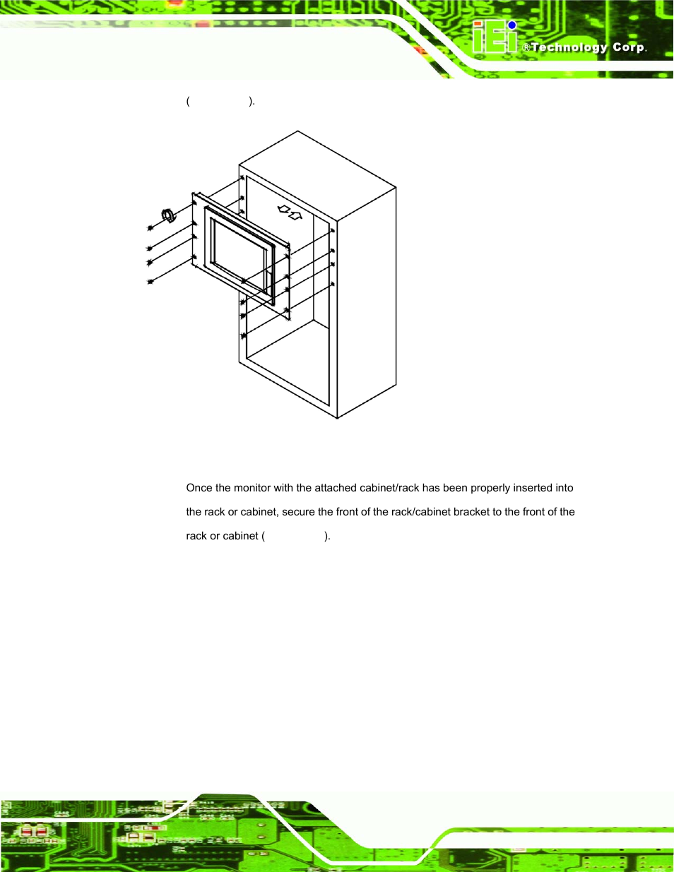 Figure 5-13: install into a cabinet/rack | IEI Integration DM_Series v1.14 User Manual | Page 139 / 198