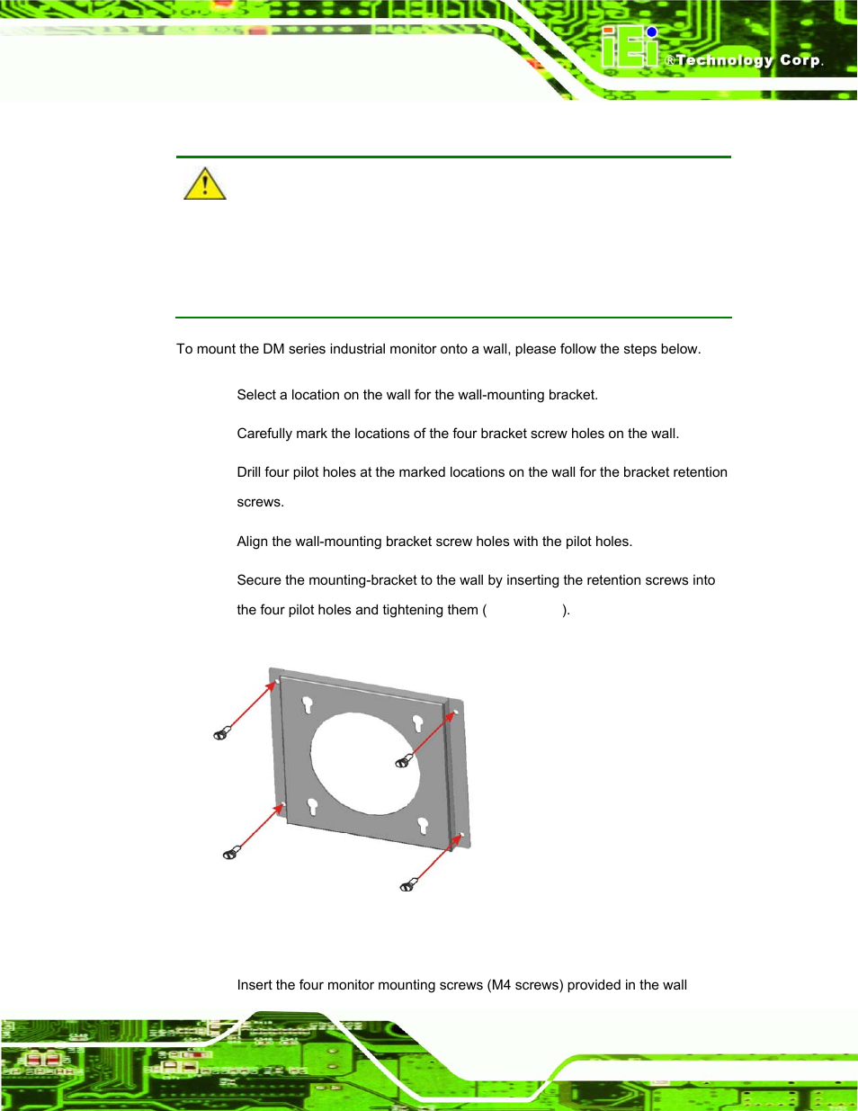 4 wall mounting, Figure 5-21: wall-mounting bracket | IEI Integration DM_Series v1.14 User Manual | Page 145 / 198