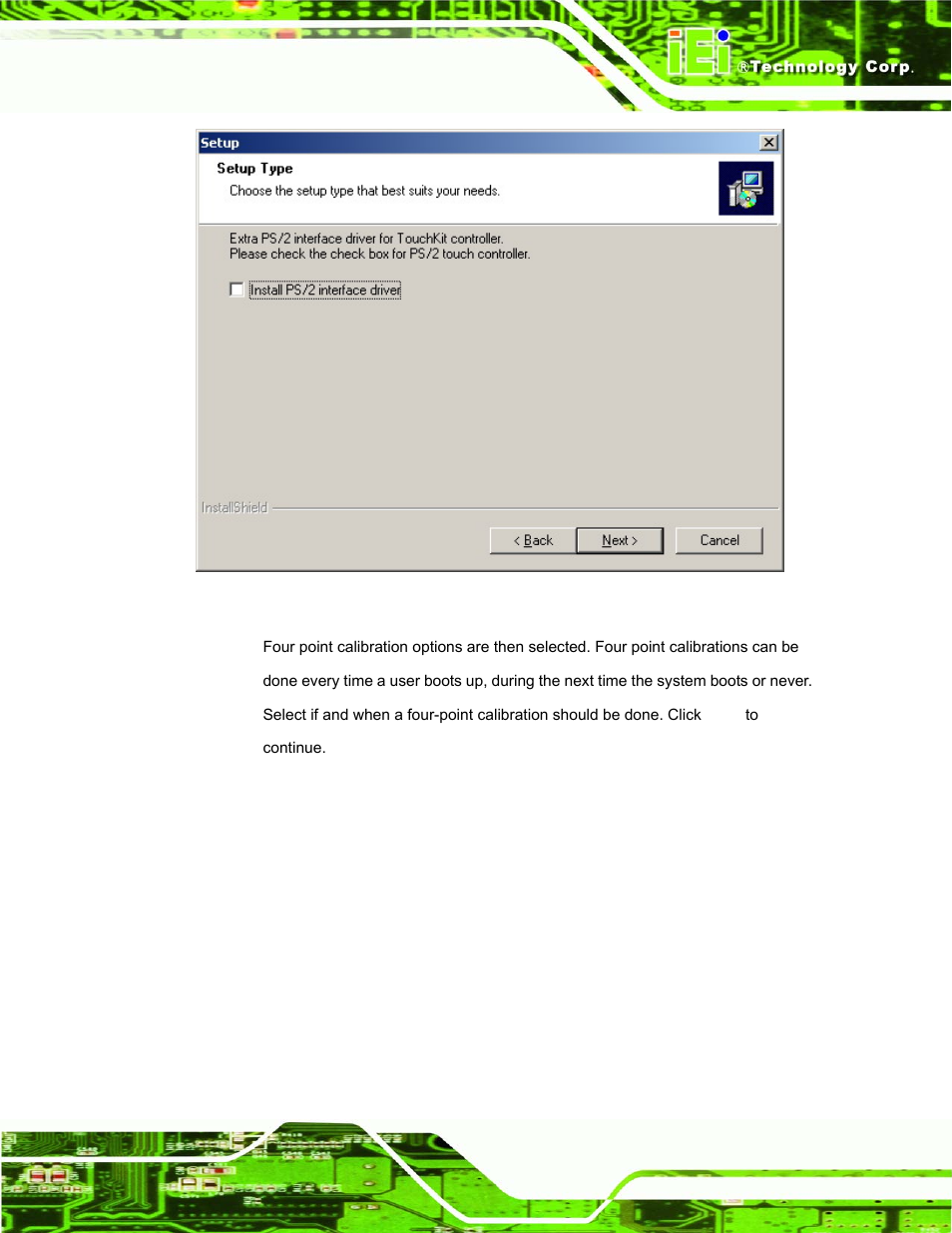 Figure 7-4: install ps/2 interface driver | IEI Integration DM_Series v1.14 User Manual | Page 167 / 198