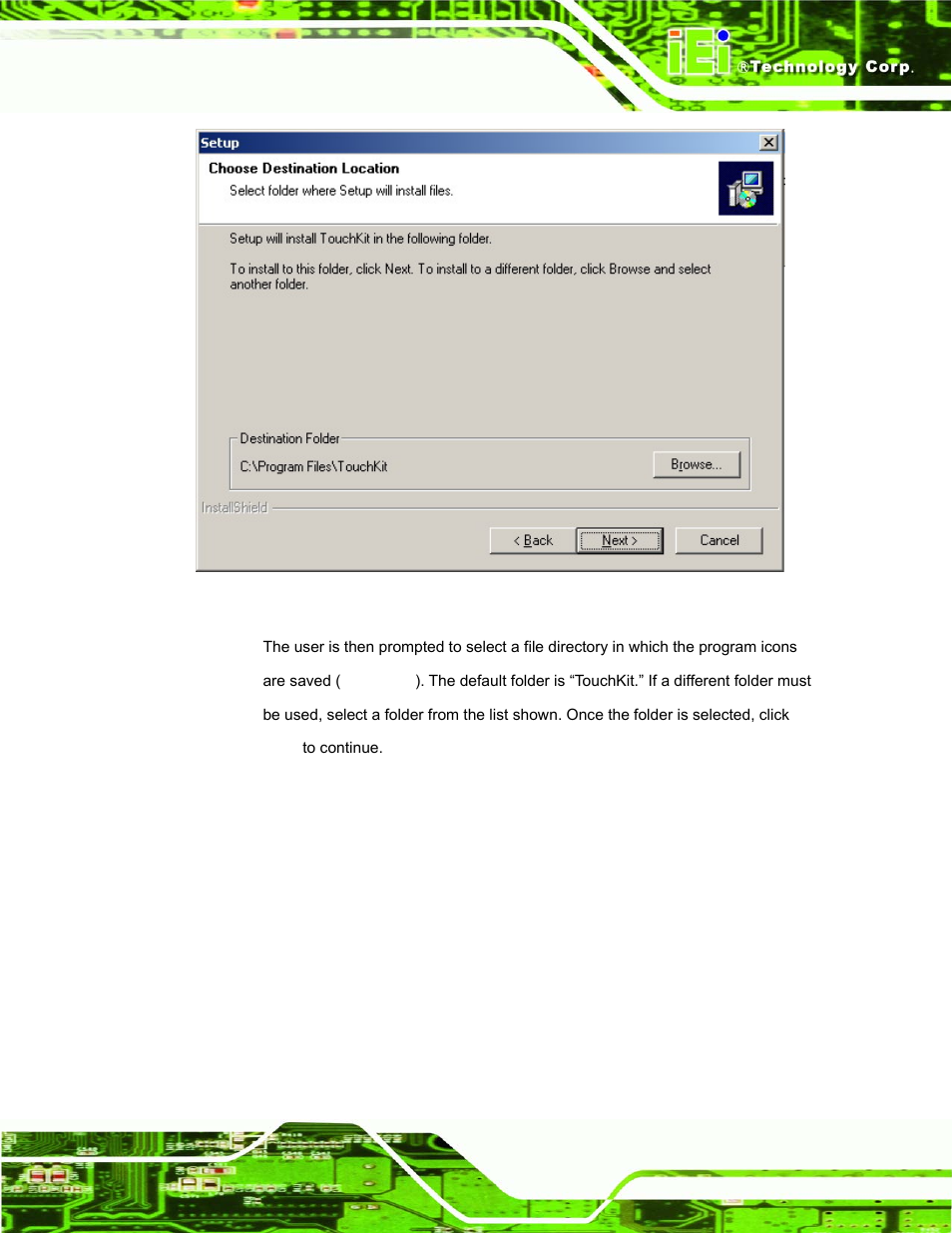 Figure 7-7: controller installation directory | IEI Integration DM_Series v1.14 User Manual | Page 169 / 198
