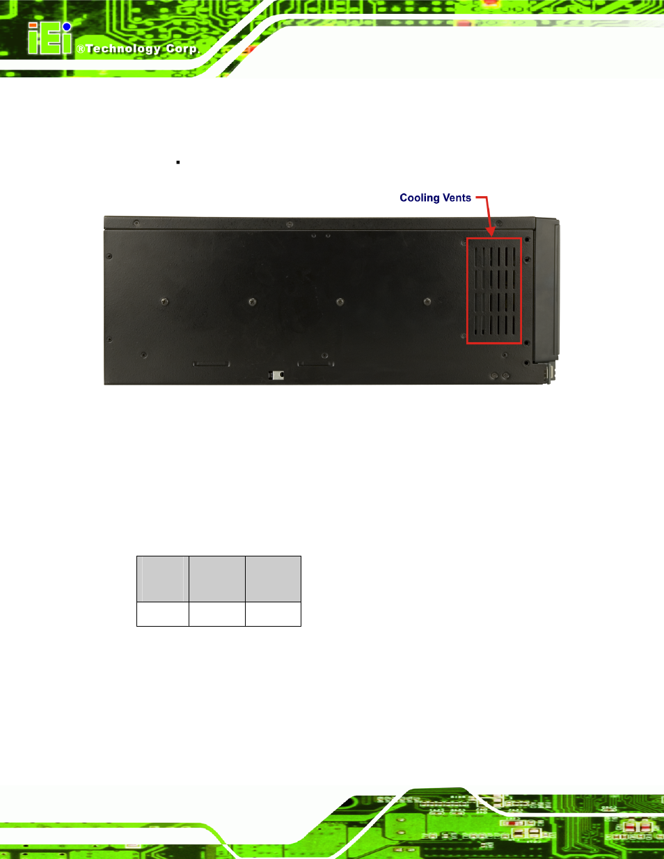 5 left side panel, 2 physical dimensions, 1 general physical dimensions | Hysical, Imensions, Figure 2-5: ec-1040gb left side panel, Table 2-1: general physical dimensions | IEI Integration EC-1040G User Manual | Page 20 / 85