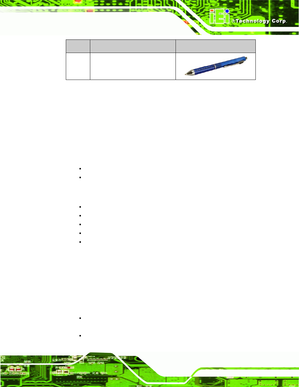 3 pre-installation preparation, 1 system planning, 2 tools | Installation, Reparation, Table 4-1: packing list | IEI Integration EC-1040G User Manual | Page 33 / 85