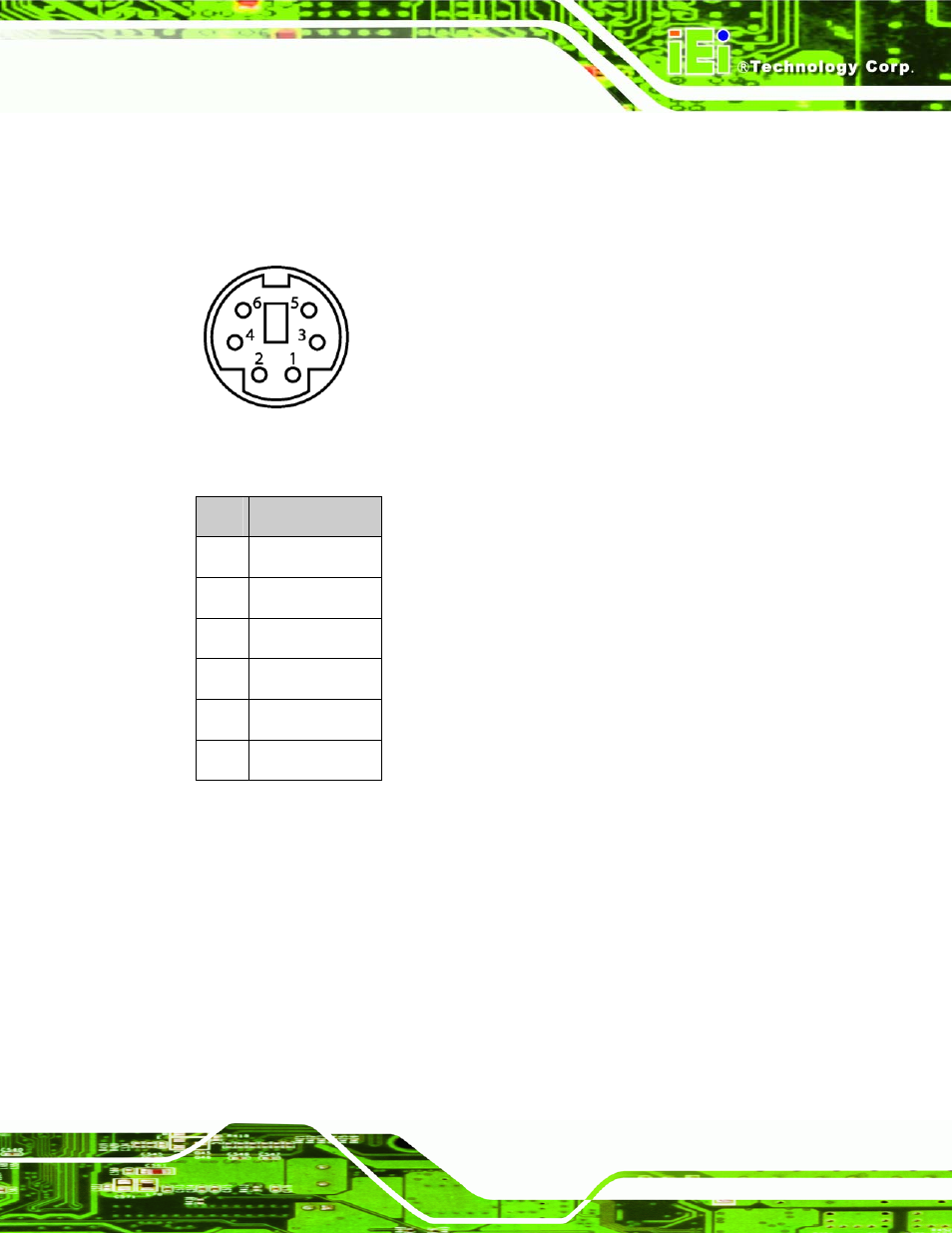 2 keyboard connector, Figure 3-1: keyboard connector, Table 3-2: keyboard connector pinouts | IEI Integration LKM_Series User Manual | Page 45 / 81