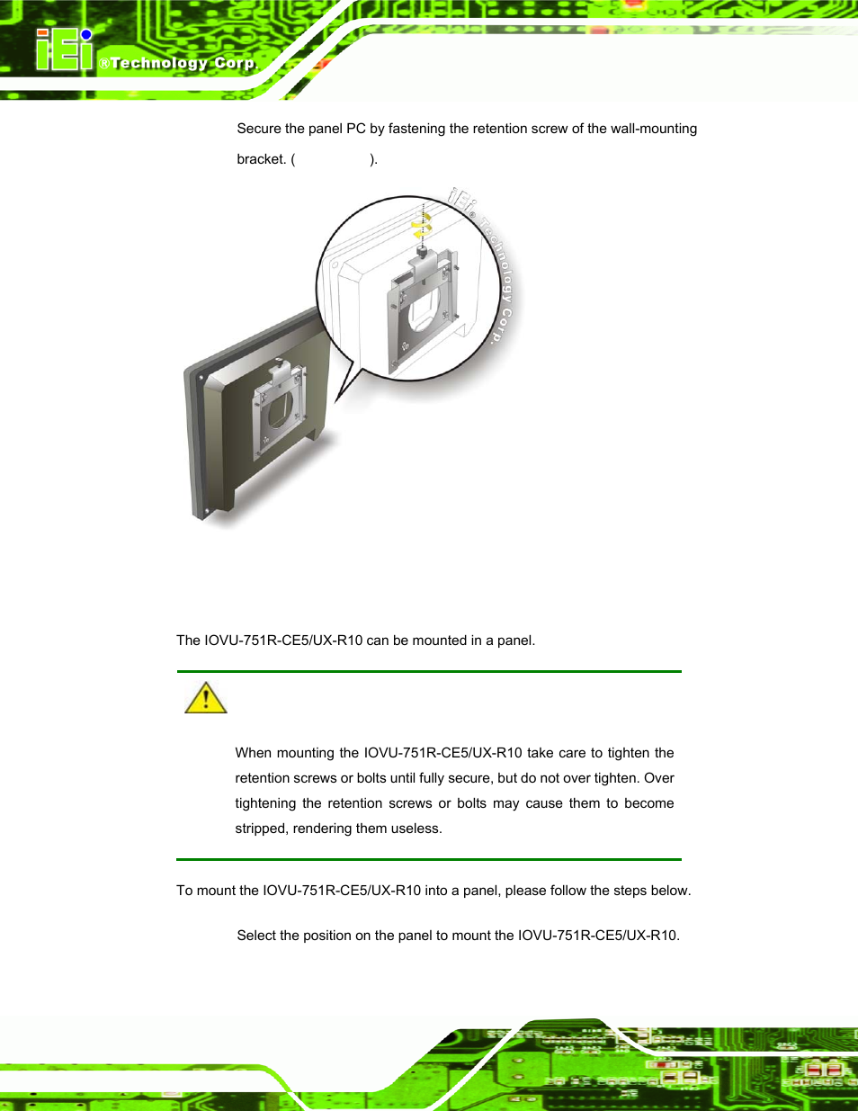 2 panel mounting | IEI Integration IOVU-751R User Manual | Page 41 / 58