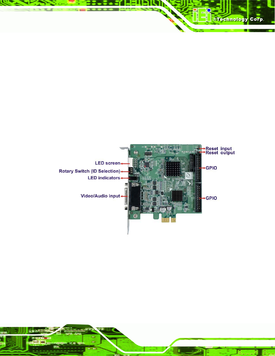 2 overview photo, 1 ivce-c608 overview, Verview | Hoto, Figure 1-2: ivce-c608 overview | IEI Integration IVCME-C604 User Manual | Page 13 / 81