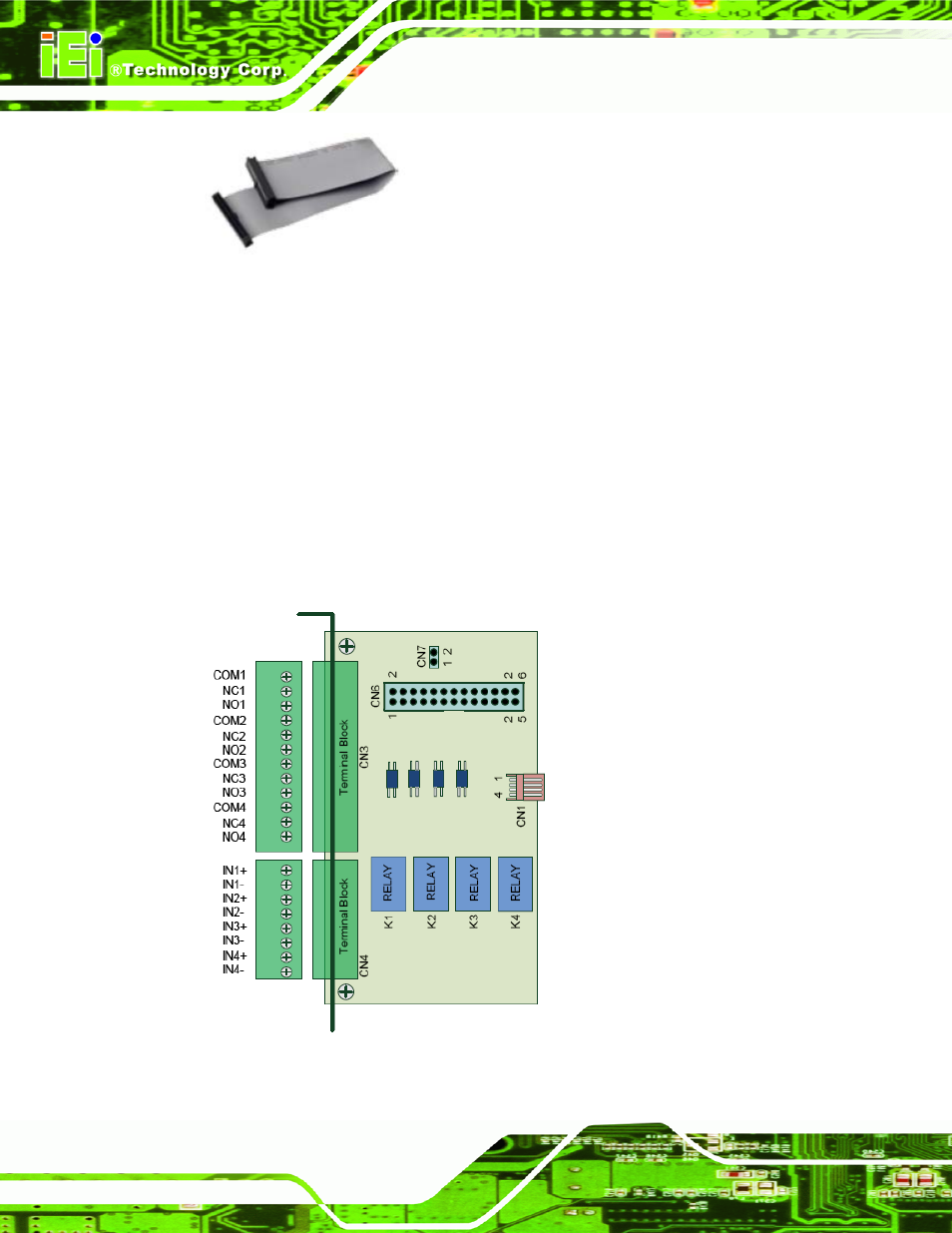 1 gpio card pinouts, Figure 5-3: gpio cable for ivce-c608 and ivce-c604, Figure 5-4: gpio card pinouts | IEI Integration IVCME-C604 User Manual | Page 46 / 81