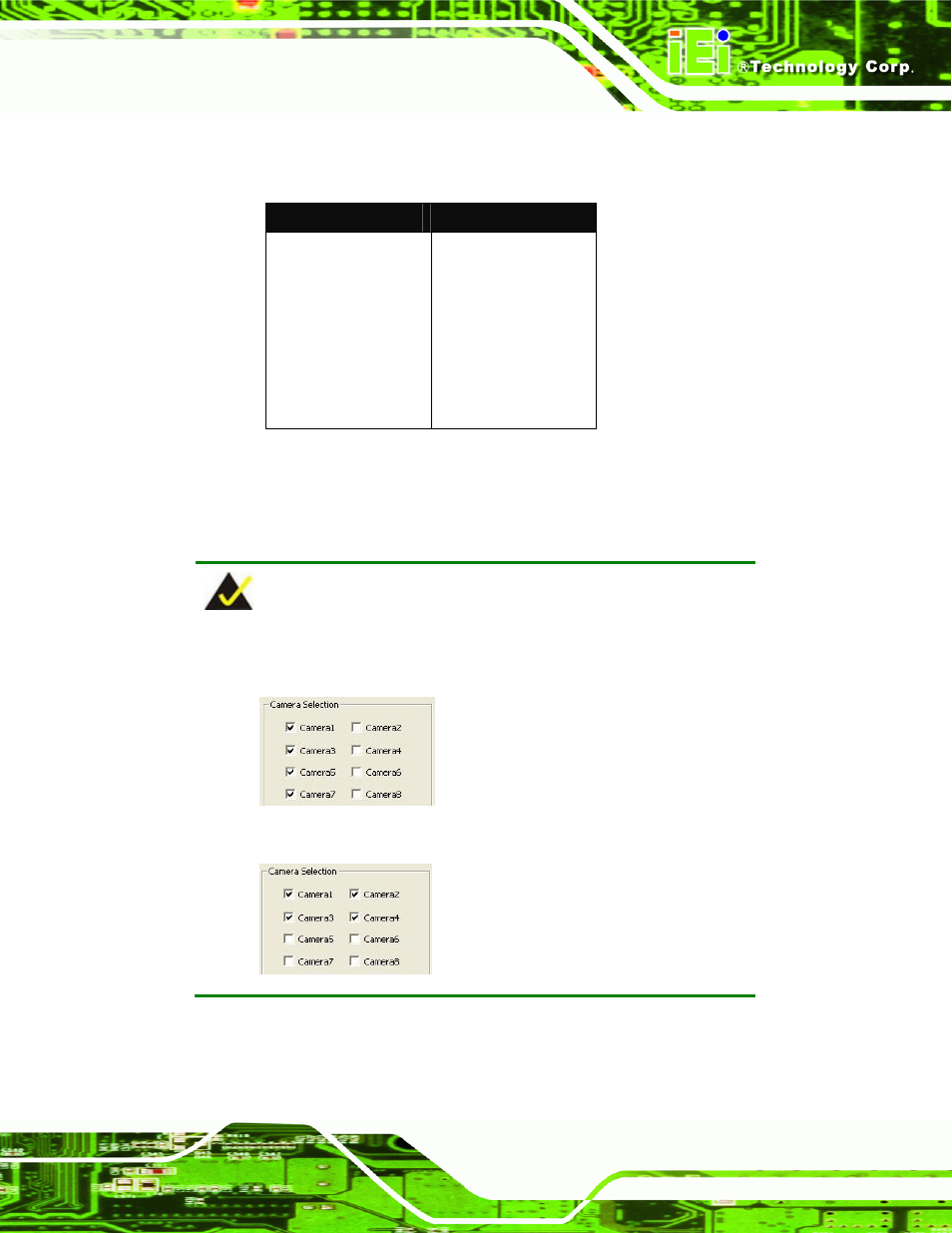 Table 6-1: supported resolutions | IEI Integration IVCME-C604 User Manual | Page 65 / 81