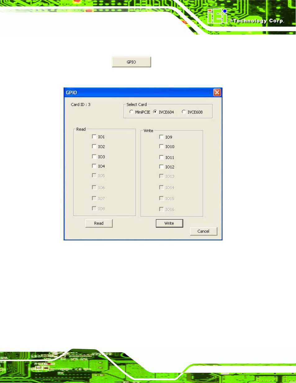 3 gpio, Figure 6-26: gpio control | IEI Integration IVCME-C604 User Manual | Page 75 / 81