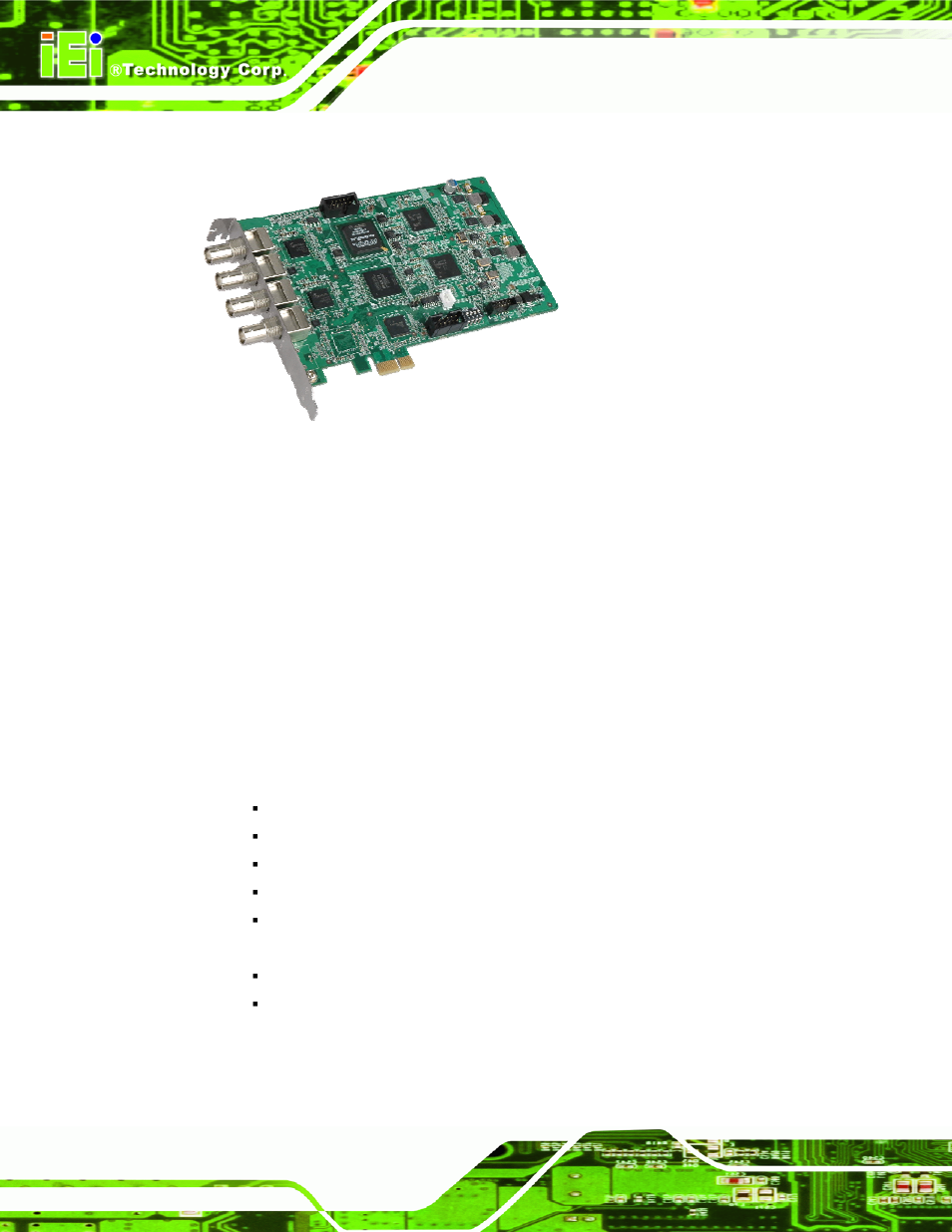 1 overview, 2 features, Verview | Eatures, Figure 1-1: hdc-502e video capture card | IEI Integration HDC-502E User Manual | Page 9 / 40