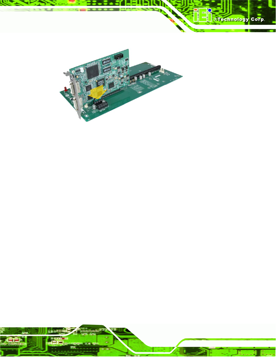 4 dvi-i devices installation, Dvi-i, Evices | Nstallation, Figure 2-1: hdc-4x series installation | IEI Integration HDC-4x-Series User Manual | Page 20 / 65