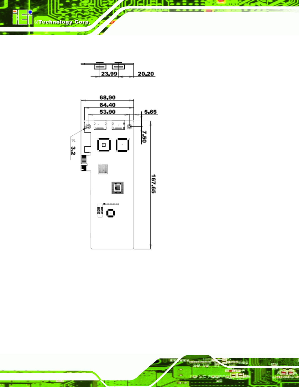 2 hdc-301e dimensions, Figure 1-7: hdc-301e dimensions (mm) | IEI Integration HDC-3x-Series User Manual | Page 18 / 61