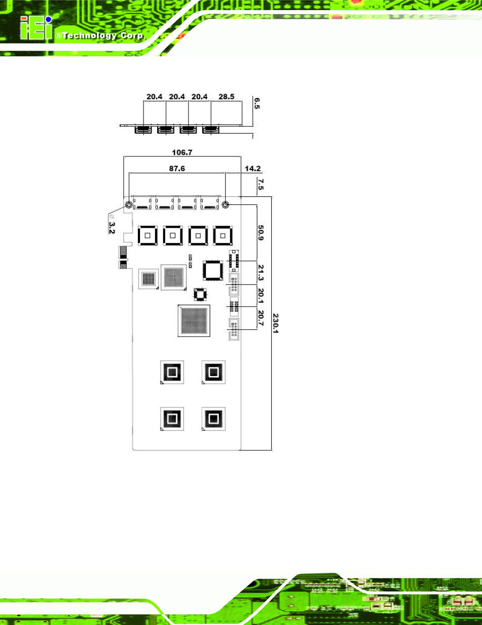 4 hdc-304e dimensions, Figure 1-9: hdc-304e dimensions (mm) | IEI Integration HDC-3x-Series User Manual | Page 20 / 61