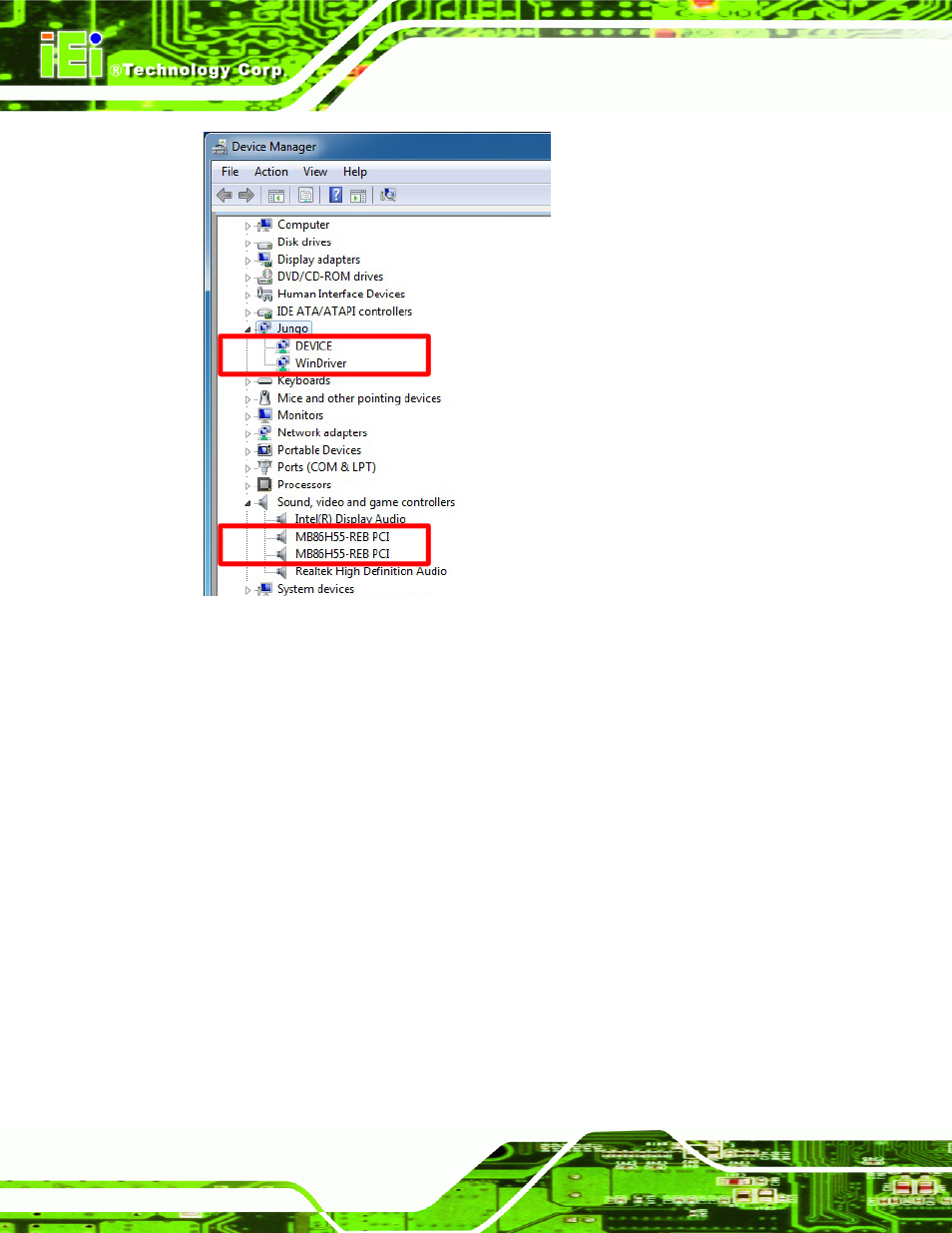 2 uninstall driver, Figure 3-9: device manager – 64-bit os | IEI Integration HDC-3x-Series User Manual | Page 38 / 61