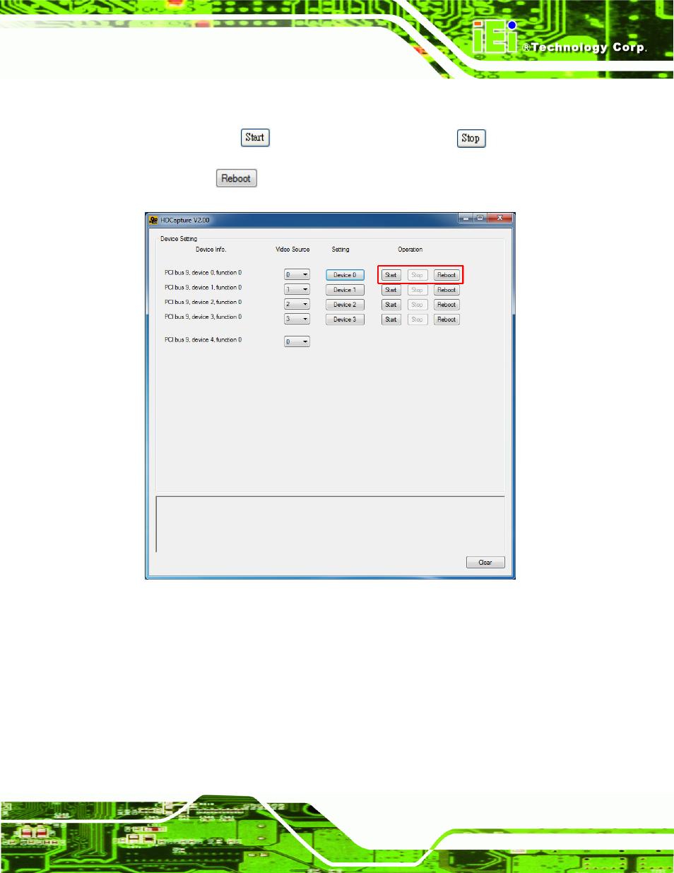 Figure 4-4: video capture control | IEI Integration HDC-3x-Series User Manual | Page 49 / 61