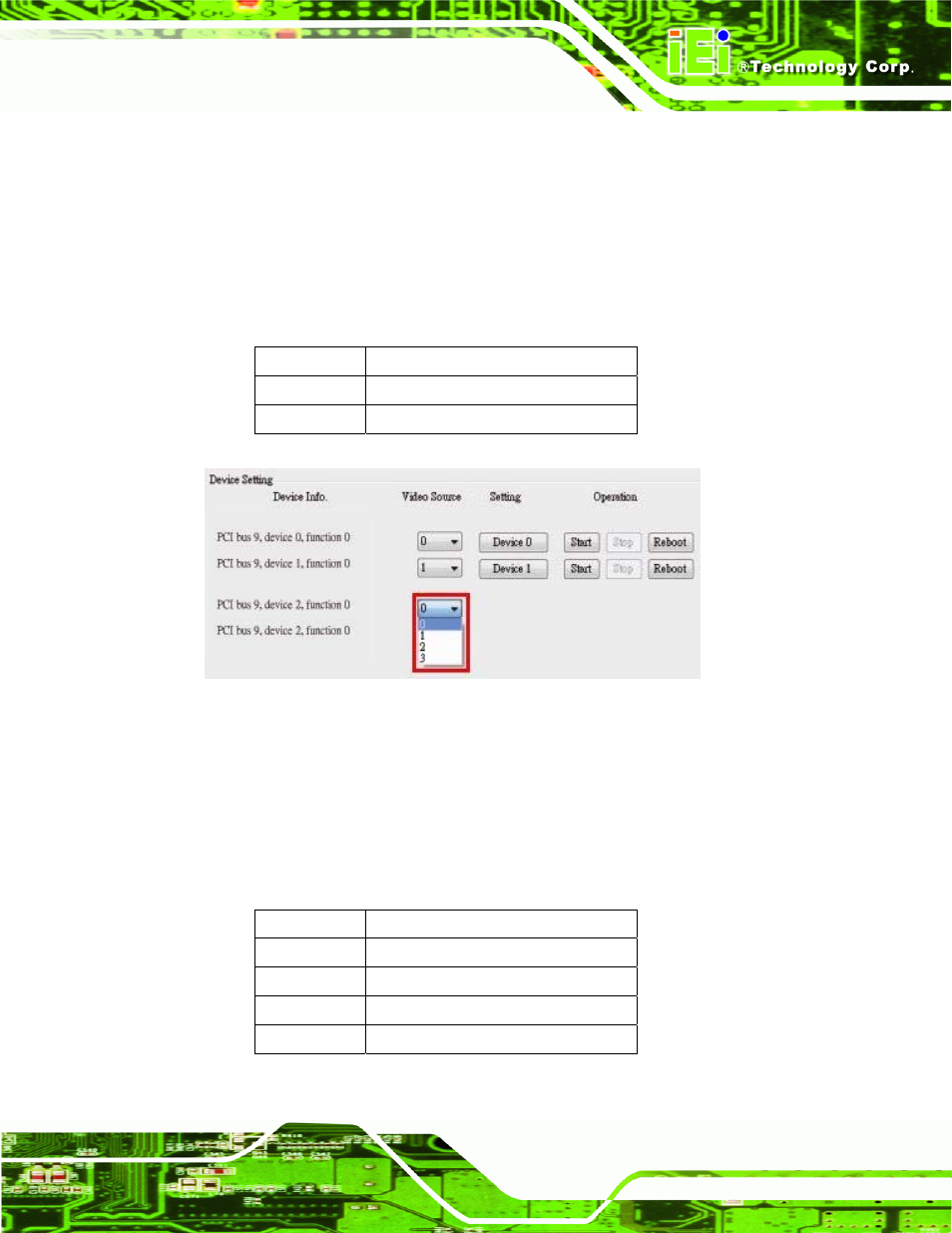 Figure 4-6: select transmitter bus for hdc-302e | IEI Integration HDC-3x-Series User Manual | Page 51 / 61