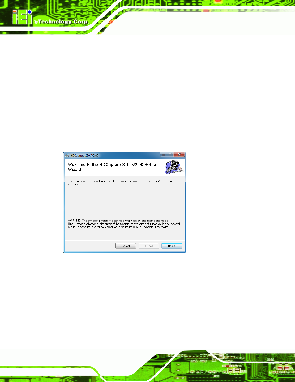 2 hdcapture sdk installation | IEI Integration HDC-3x-Series_SDK_Windows User Manual | Page 16 / 64