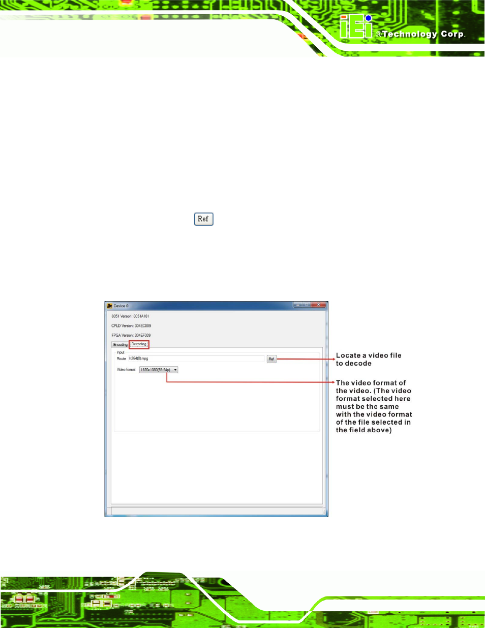 3 video decoding, Ideo, Ecoding | IEI Integration HDC-3x-Series_SDK_Windows User Manual | Page 27 / 64