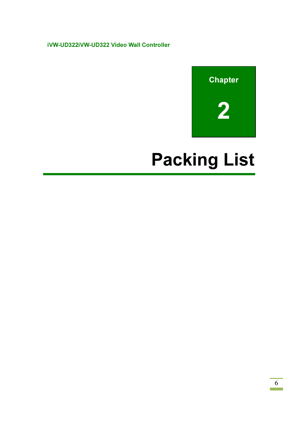 2packing list | IEI Integration iVW-UD322 User Manual | Page 13 / 56