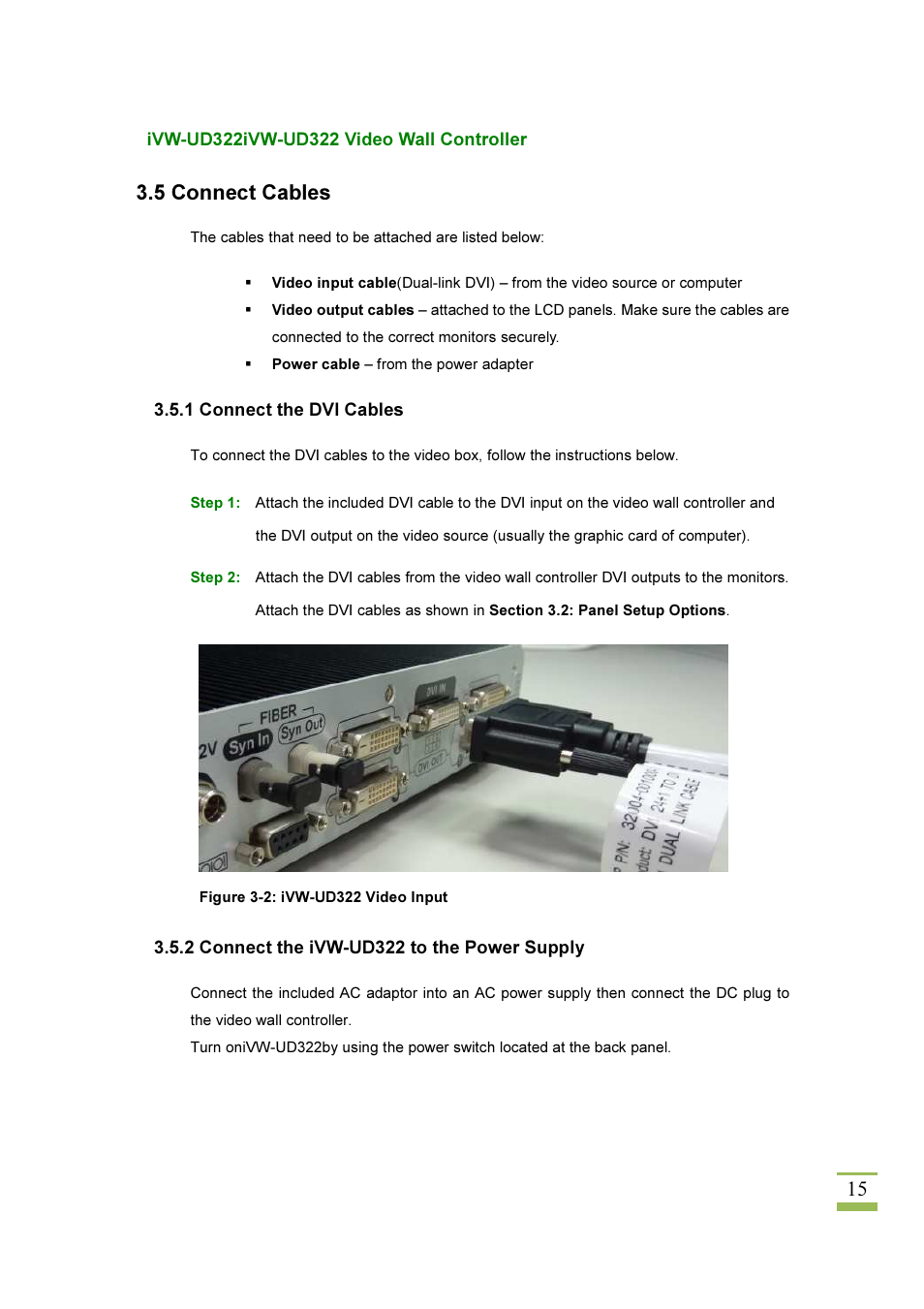 15 3.5 connect cables | IEI Integration iVW-UD322 User Manual | Page 22 / 56