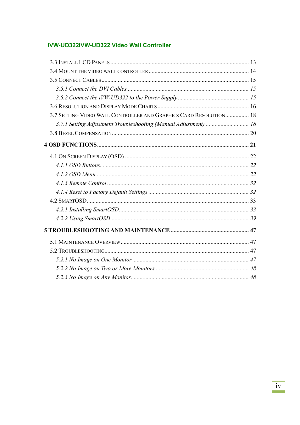 IEI Integration iVW-UD322 User Manual | Page 4 / 56