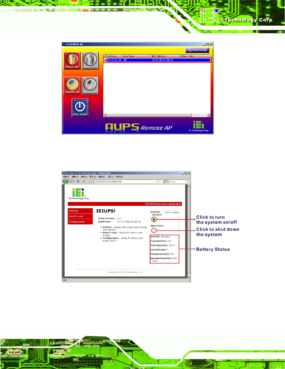 Figure 4-18: iei remote ap – ip address | IEI Integration AUPS-AB10-20 v1.00 User Manual | Page 44 / 50