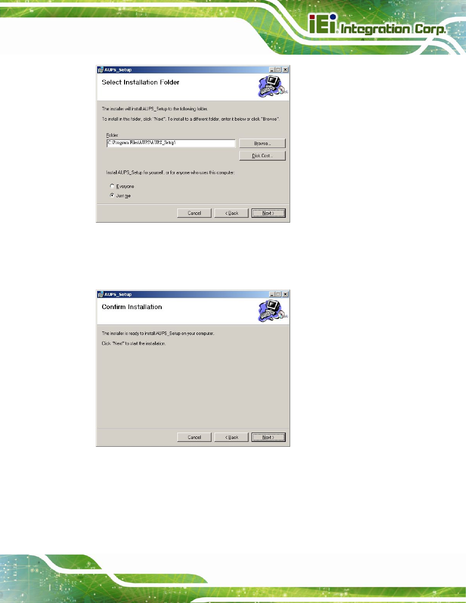 IEI Integration AUPS-AB10-20 v1.01 User Manual | Page 33 / 55