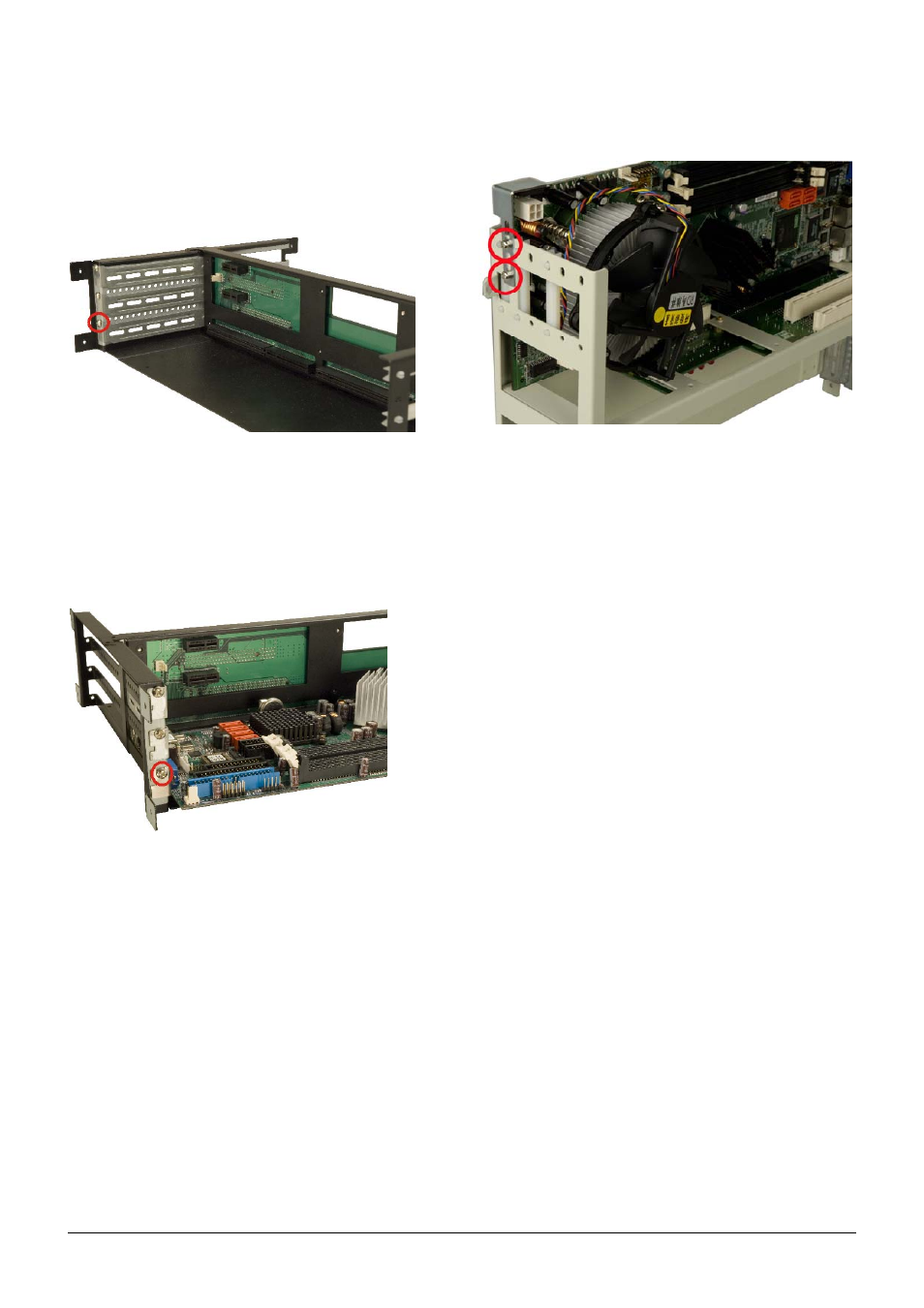 Step 6: cpu card installation, Step 7: pci/isa expansion card installation, Step 8: backplane bracket reinstallation | IEI Integration RACK-2100G User Manual | Page 7 / 10