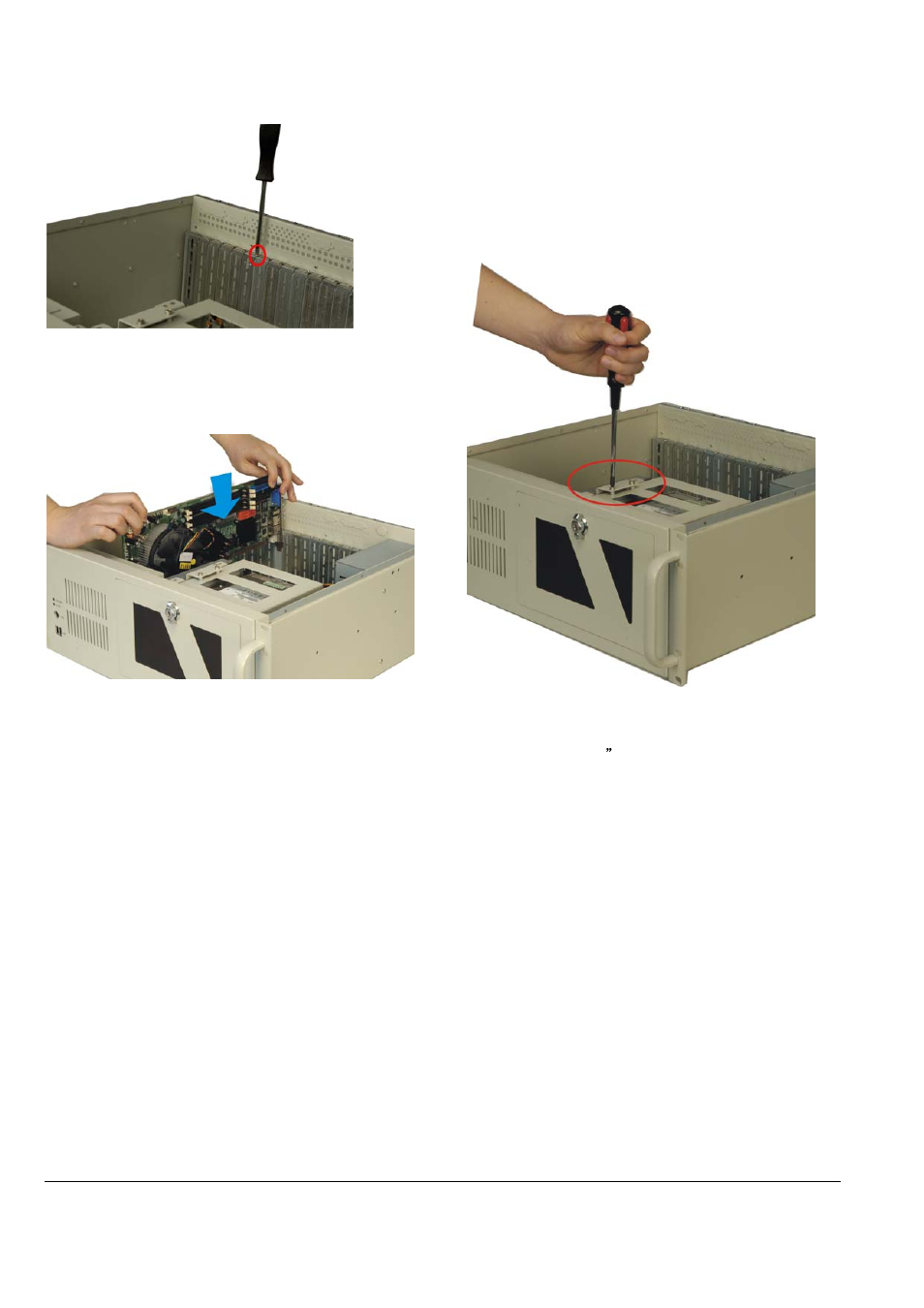 Step 7: pci/isa expansion card installation, Step 8: disk drives installation | IEI Integration RACK-360G User Manual | Page 5 / 9