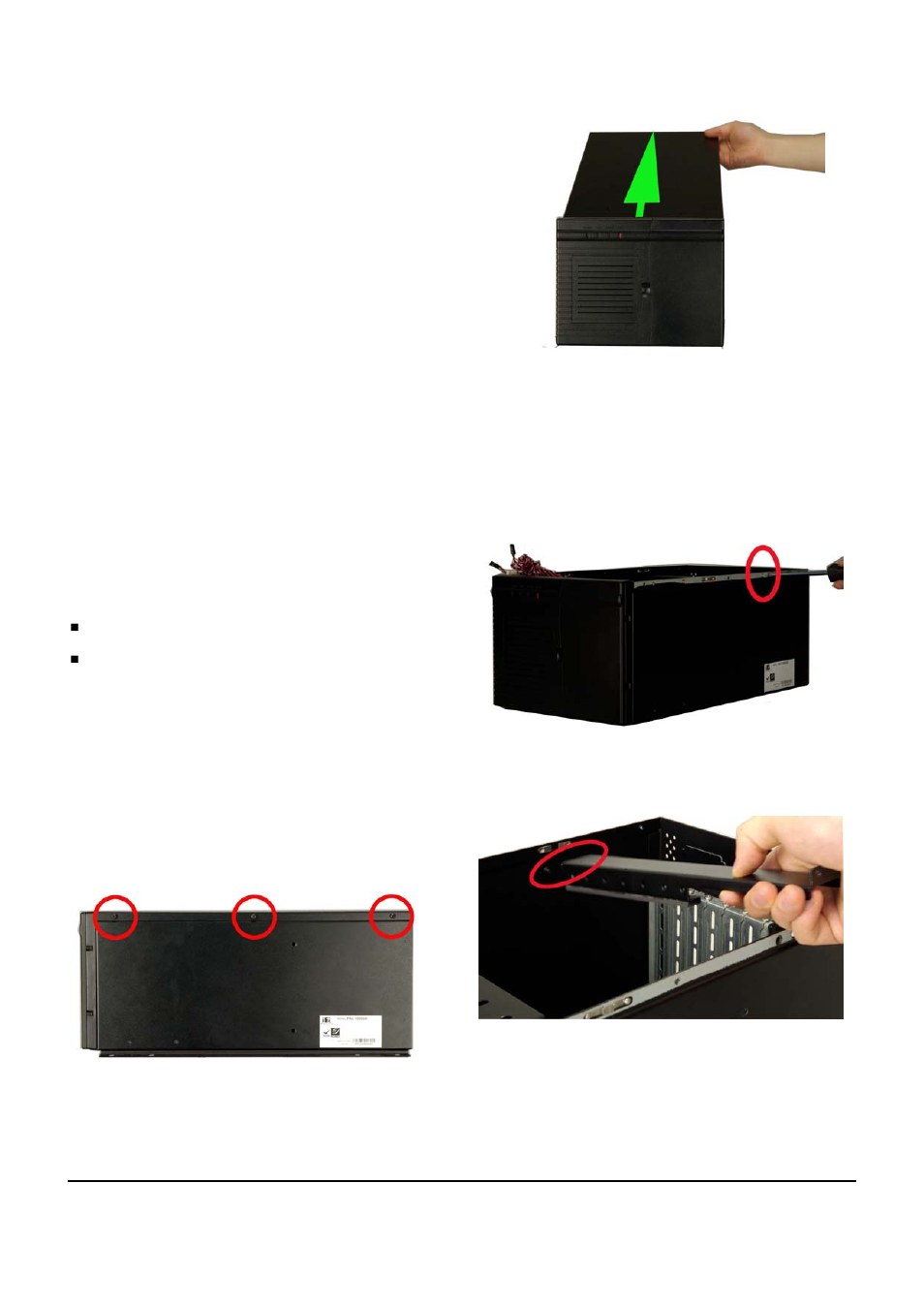 Installation steps, Step 1: unpack, Step 2: remove the top cover and hold-down clamp | IEI Integration PAC-1000G User Manual | Page 3 / 10
