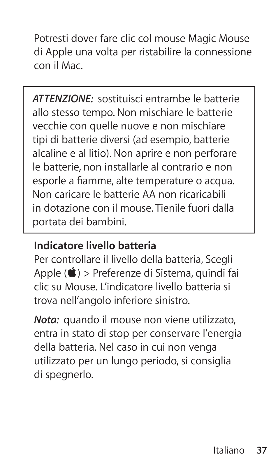 Apple Magic Mouse User Manual | Page 37 / 46