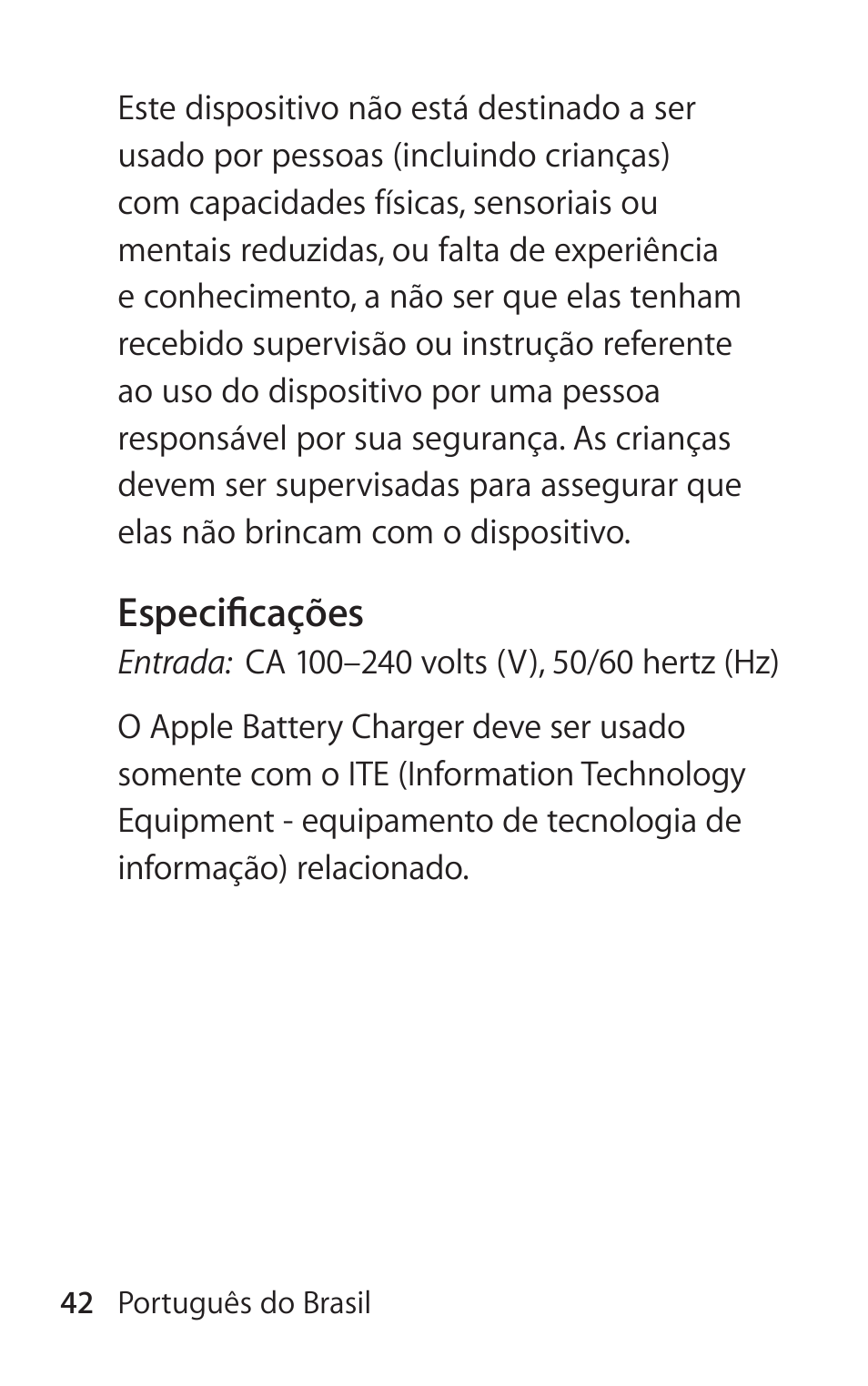 Apple Battery Charger User Manual | Page 42 / 52