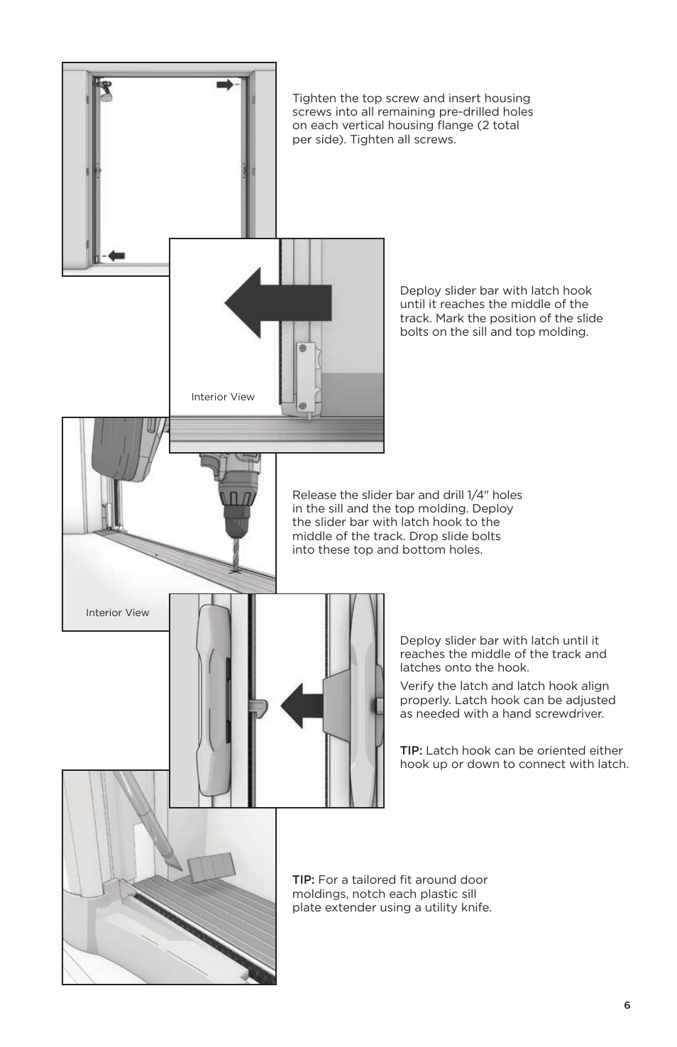 ODL Brisa Retractable Screen Doors - double doors User Manual | Page 7 / 20
