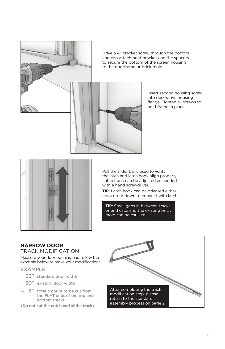 ODL Brisa Retractable Screen Doors - sliding doors User Manual | Page 7 / 16