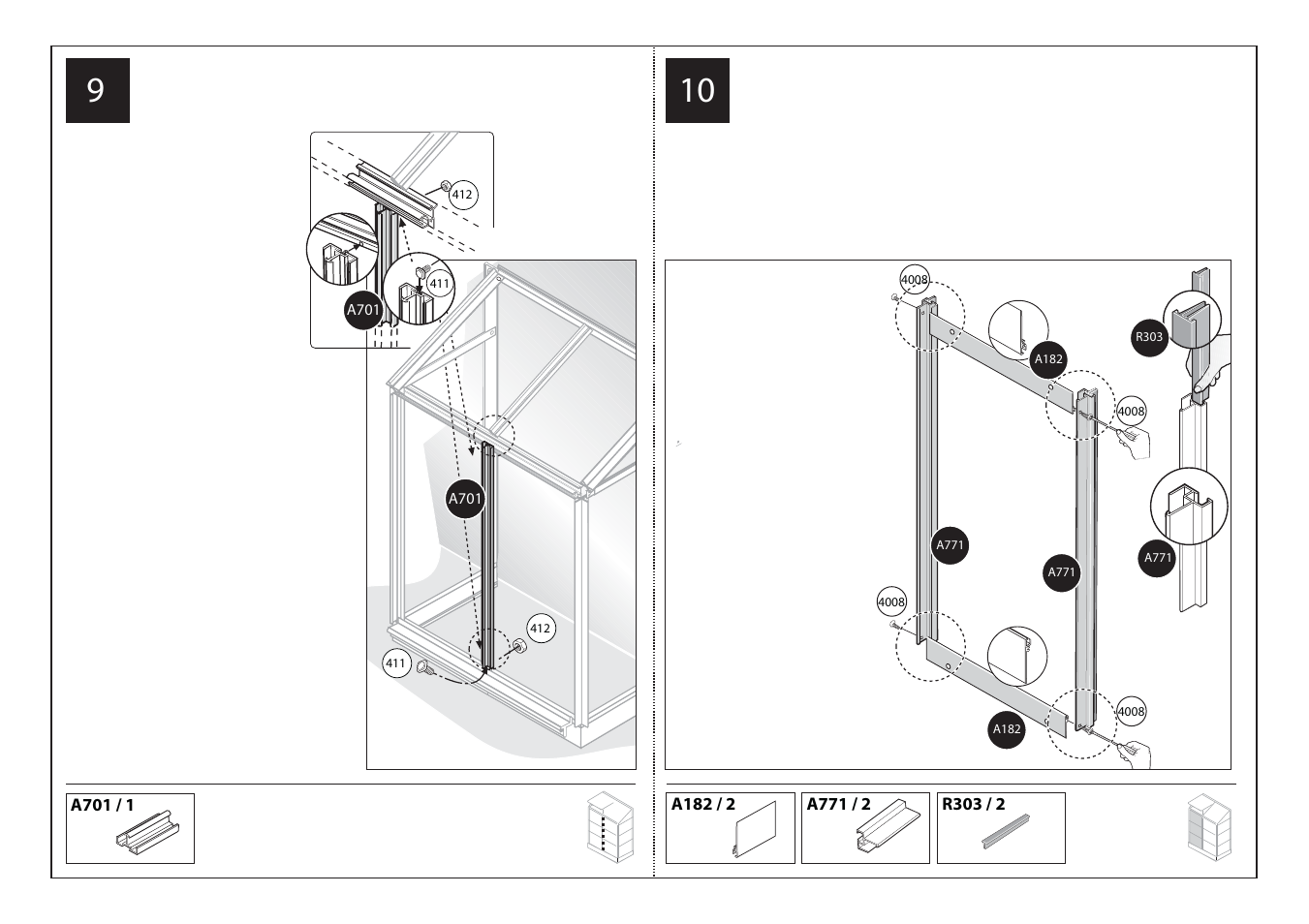 Palram Applications Lean-To Greenhouse User Manual | Page 10 / 16