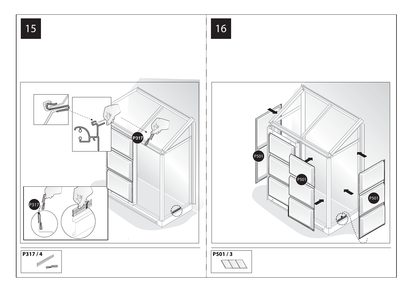 Palram Applications Lean-To Greenhouse User Manual | Page 13 / 16