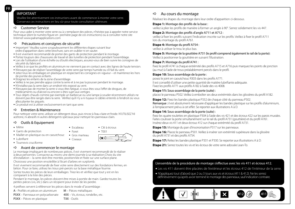 Palram Applications Lean-To Greenhouse User Manual | Page 4 / 16